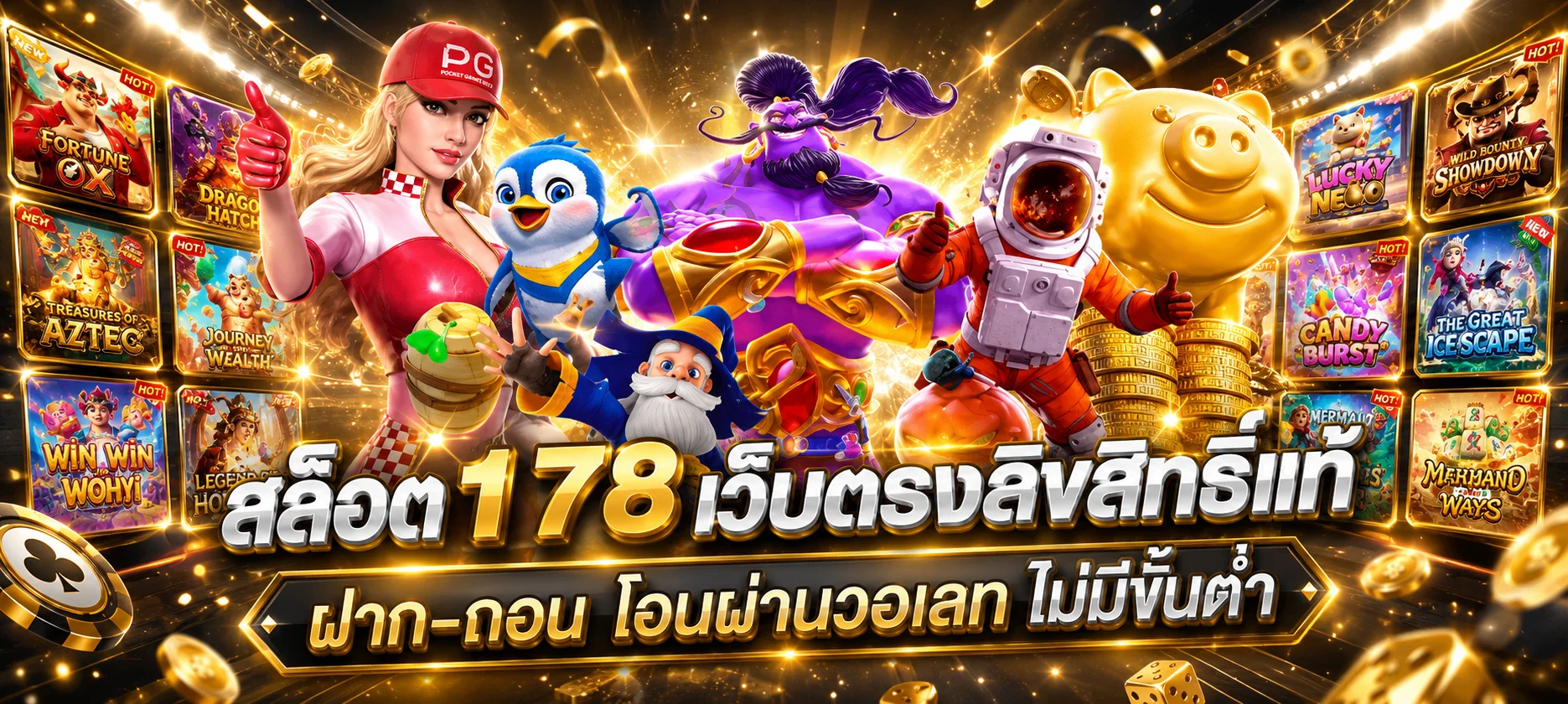 รวมค่ายเกมสล็อตออนไลน์ PG Pragmatic Jili บนเว็บ ROMAN90'S
